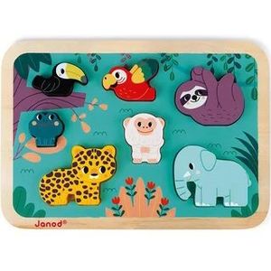 Janod WWF - Chunky Hout Puzzel Jungle