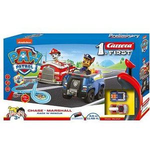 Carrera FIRST PAW Patrol - Race N Rescue - Chase vs. Marshall - Racebaan 3,5m Racebaan