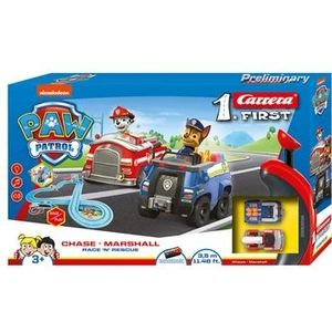 Carrera First PAW Patrol Racebaan - Race 'N' Rescue - Chase & Marshall - 2,9 Meter