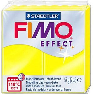 FIMO Effect Boetseerklei Neon Geel, 57gr
