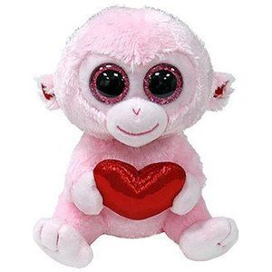 Ty Beanie Boo's Heart Gigi Monkey, 15cm