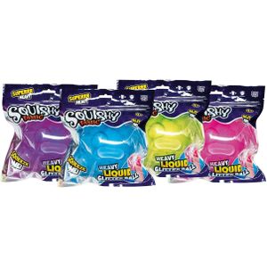 Squishy Tastic Super Zware Glitterbal, 12cm