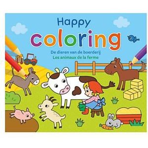 Happy Coloring - De Dieren van de Boerderij