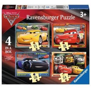 Disney Cars 3 Puzzel (12+16+20+24 Stukjes)