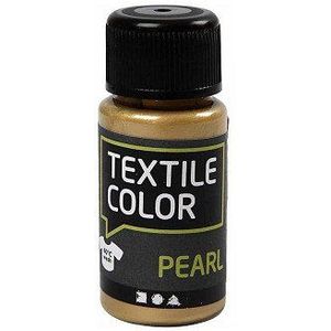 Textile Color Dekkende Textielverf - Goud Parelmoer, 50ml