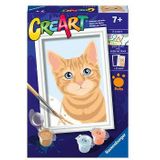 CreArt Schilderen op Nummer - Oranje Tabby