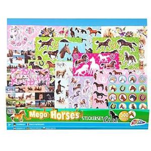 Mega Stickerset Paarden, 500st.