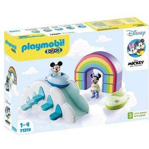 Puzzel met 16 stukjes en Disney-thema (PLAYMOBIL Playm. 1.2.3 & Disney: Mickys & Min. Wol constructiespeelgoed)