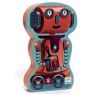 Djeco silhouetpuzzels Bob the robot 36 stukjes