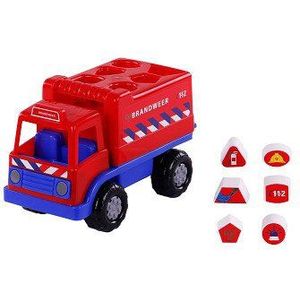 Cavallino Brandweervrachtwagen Vormenstoof met 6 Blokken, 26cm