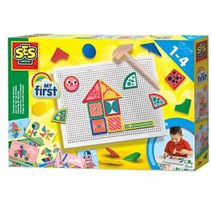 SES - My First - Hamertje Tik - Fantasie - Montessori - set met Stickers - Inclusief Hamer