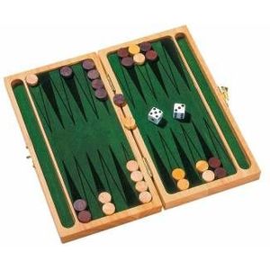 Goki Houten Backgammon spel - Geschikt voor 2 spelers vanaf 6 jaar!