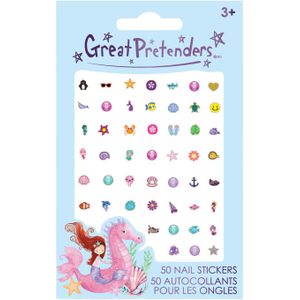 Nagelstickers Zeemeermin - 50st.