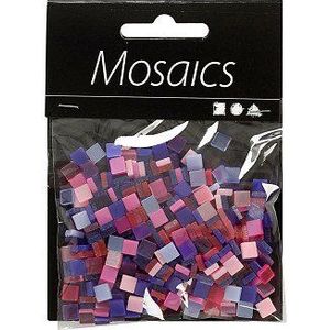 Mini Mozaiek Paars 10x10mm, 25 gram