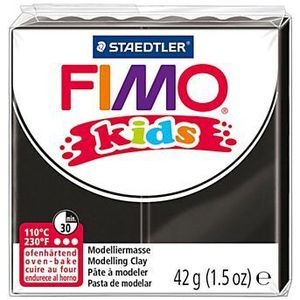 FIMO Kids Boetseerklei Zwart, 42gr