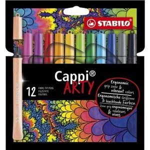 STABILO Cappi - Viltstift - ARTY - Set Met 12 Kleuren