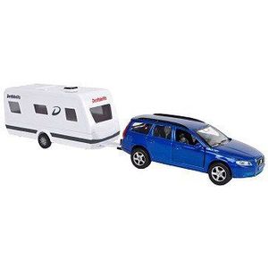 Kids Globe Volvo V70 met Dethleffs Caravan