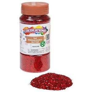 Colorations - Biologische Afbreekbare Glitter - Rood, 113 gram