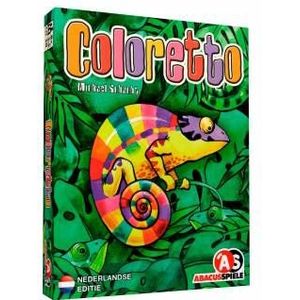 Coloretto NL - Gezelschapsspel voor 3-5 spelers, leeftijd 8-99 - Verzamel de juiste kleurenkaarten voor de meeste punten