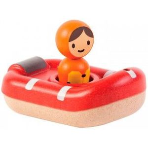 PlanToys Houten Speelgoed Kustwacht boot