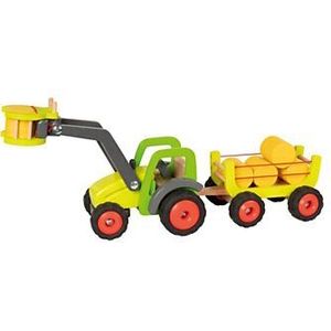 Goki Houten Tractor met Hooiwagen