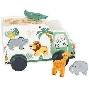 Small Foot Speelgoedauto Safari Junior 23 X 13 Cm Hout 6-delig