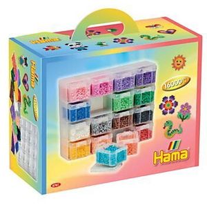 Hama Strijkkralen Opbergbox met 16 Kleuren Kralen