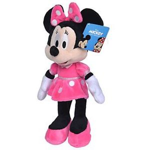 Disney - Minnie Mouse - Hot Pink Dress  - 25 cm - Pluche - Roze - Alle leeftijden - Knuffel