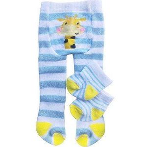 Poppen Panty en sokken Blauw, 28-35 cm