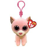 Ty Beanie Boo's Clip Fiona Pink Cat, 7cm