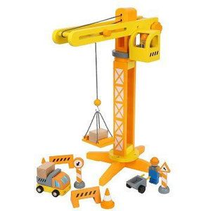 Small Foot - Crane With Construction Site Accessories