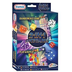 Grafix 2-in-1 Dobbelspel - Rainbow Dice & Play and Repeat voor kinderen vanaf 5 jaar