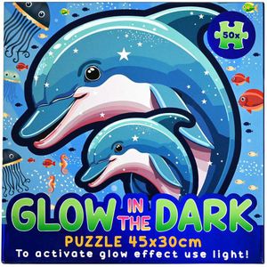 Glow in the Dark Puzzel Onderwaterwereld - 50st.