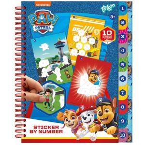 Totum PAW Patrol Stickeren op Nummer Boek
