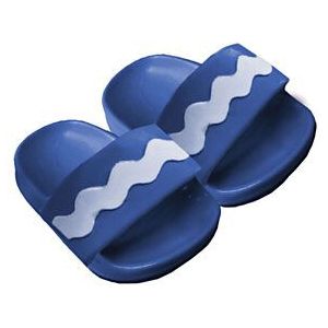 Poppen Badslippers Blauw, 38-45 cm