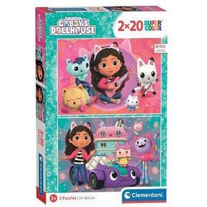 Poezenavontuur Puzzel (2x20 Stukjes) - Gabby's Dollhouse