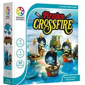 SmartGames - Pirates Crossfire - Denkspel - 80 Opdrachten - 1 Speler - Kinderen én Volwassenen
