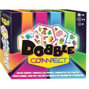 Dobble Connect Kaartspel - Snelste teamspel voor 2-8 spelers vanaf 8 jaar