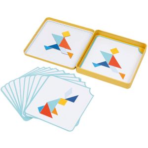 Goki Houten Tangram Spel in Blik