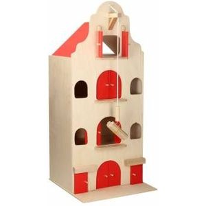 Playwood - Houten Pakhuis / Grachtenpand klein; hoogte 67 CM