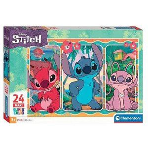 Clementoni Supercolor Disney Stitch Puzzel – Maxi Puzzel – Kinderpuzzel – Vanaf 3 Jaar