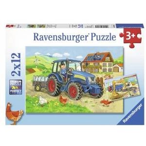 Ravensburger Puzzel Op de Bouwplaats (2x12 Stukjes)