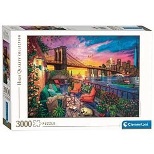 Clementoni Puzzel Manhattan Balcony Sunset, 3000st.
