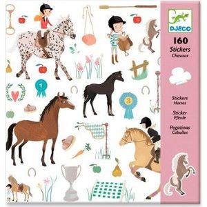 Djeco Stickers Paarden, 160st.