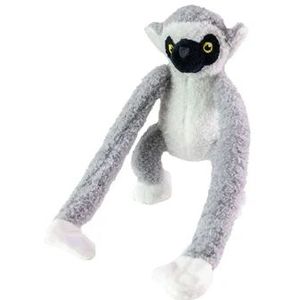 Jungle Mates Knuffel - Lemur Maki Grijs Zwart