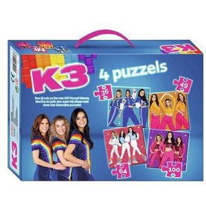 K3 puzzel - 4 in 1 puzzel - Glitter