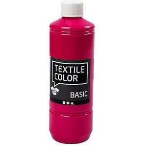 Textiel Color Verf - Primair Rood, 500ml