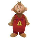 Bumba Poppa Knuffel - Pluche 20 cm - Een Aap In Een Rood Broekpak