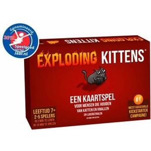 Exploding Kittens - Het ultieme kaartspel voor kattenliefhebbers! | Geschikt voor 2-5 spelers vanaf 7 jaar