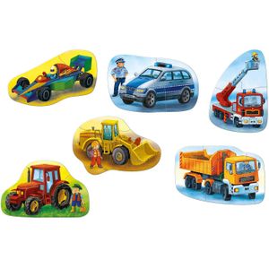 Puzzel - Eerste puzzels - Voertuigen - 2/2/3/3/4/4st.